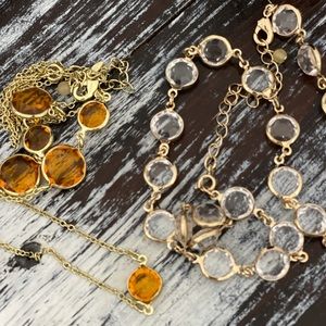 Beautiful and shiny necklaces - new no tag Adjustable size